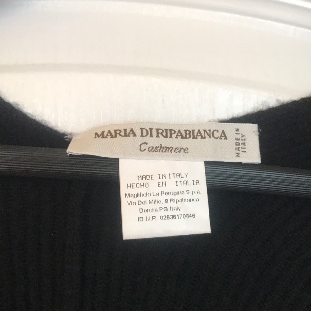 Maria DiRipabianca Cashmere Black Cape